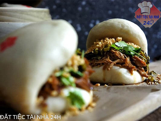 Gua Bao Chay- Bánh Bao Kẹp Đài Loan Nhân Nấm Sốt BBQ
