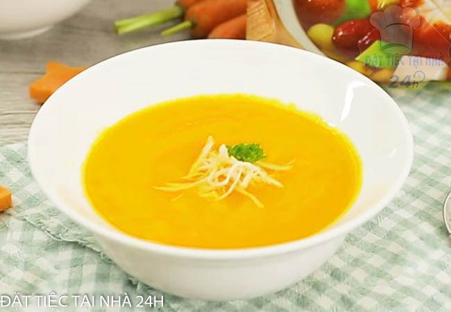 Mùi vị món súp cà rốt khoai lang thơm ngon 